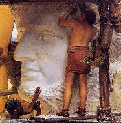 Sir Lawrence Alma-Tadema,OM.RA,RWS Sculptors in Ancient Rome oil painting